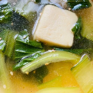 チンゲン菜の中華スープ